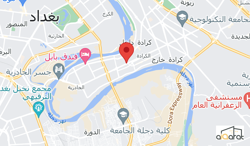 بناية للبيع في الكرادة٬قرب اسواق وردة (٤٠٠م²) السعر للمتر ٣٠٠٠دولار