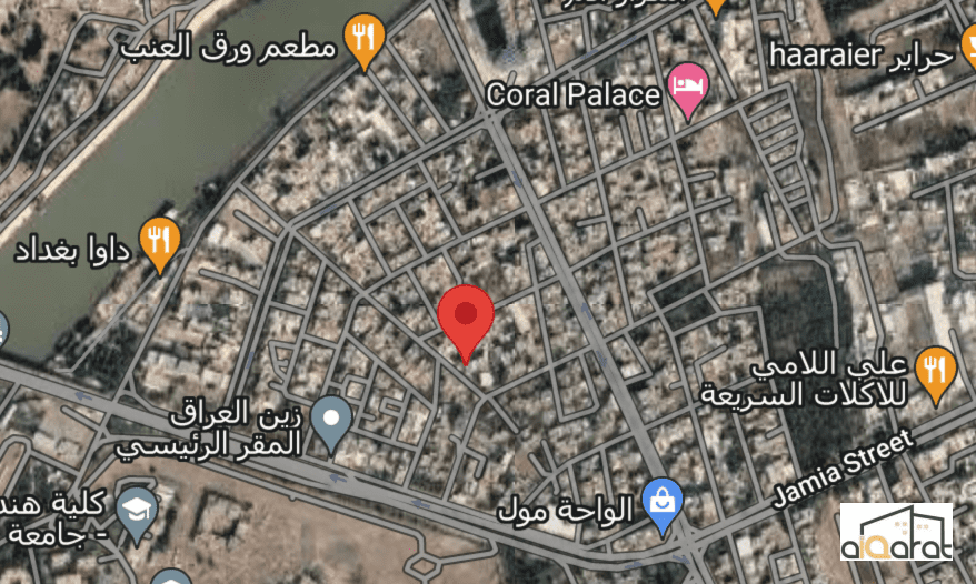 أرض سكني للبيع في الجادرية٬فرع قناة الغدير الفضائية (٢٣١٤م²) السعر للمتر ٣٦٠٠دولار