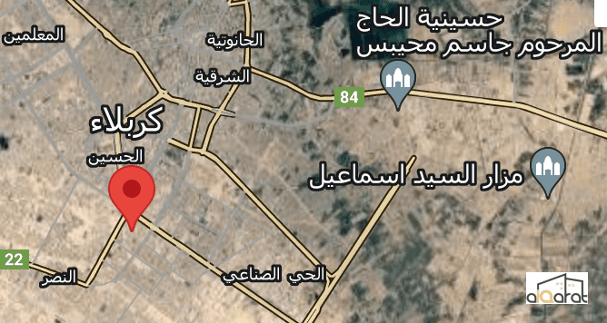 أرض سكني للبيع في كربلاء٬حي المعوقين (٥٠م²) السعر ٣٠مليون دينار