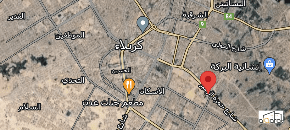 ارض سكني للبيع في كربلاء٬مقابل مستشفى الكفيل (٢٠٠م²) السعر ٤٤٠مليون دينار