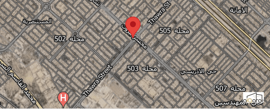 أرض سكني للبيع في شارع فلسطين٬ساحة بيروت (١٨٤م²) السعر للمتر ٦٬٥٠٠مليون دينار