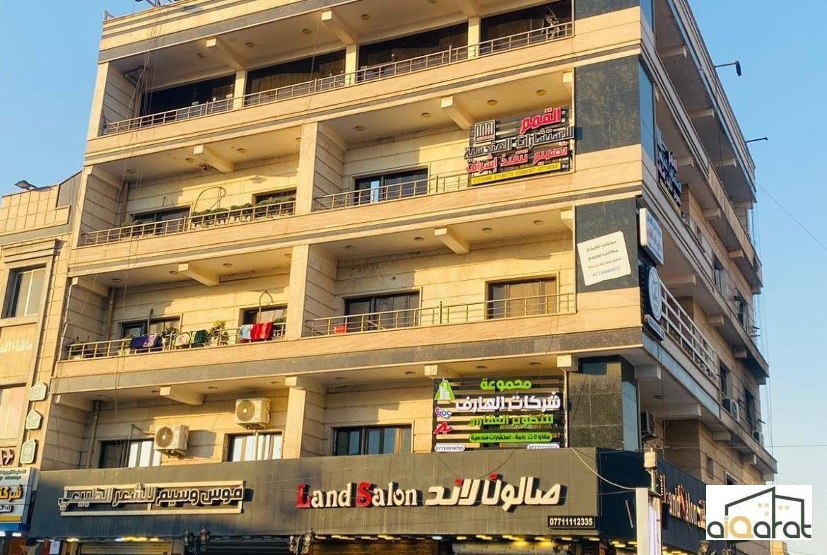 عمارة ركن للبيع في زيونة٬تقاطع الربيعي الخدمي (٣٠٠م²) السعر ٥٬٥٠٠ مليون دولار