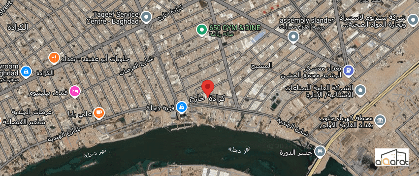 بناية تجارية للبيع في الكرادة خارج (٢٧٣م²) السعر للمتر ١٣٬٠٠٠دولار