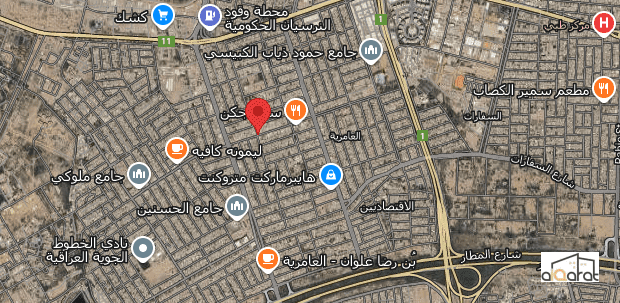 أرض تجاري للبيع في العامرية٬ شارع العسل (٣٠٠م²) السعر للمتر ٨مليون دينار