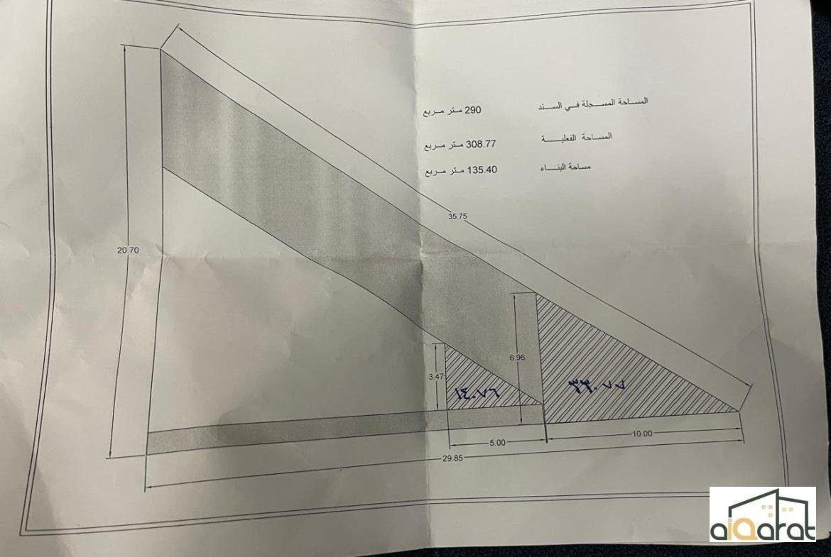 عمارة للبيع في الدورة٬المهدية الاولى (٢٩٠م²) السعر للمتر ٤مليون دينار