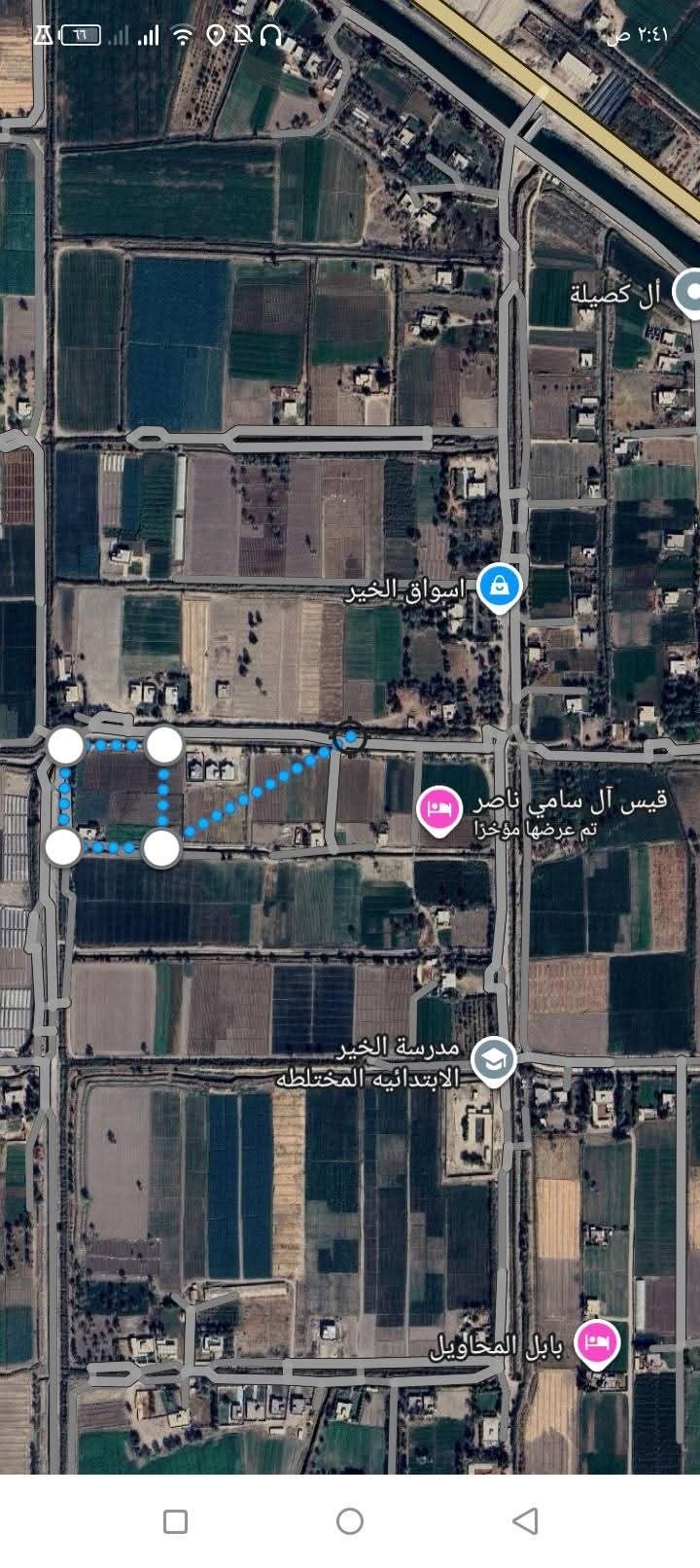 أرض للبيع في بابل – جبلة(٤دونم ونص) السعر ٢٦٠مليون دينار